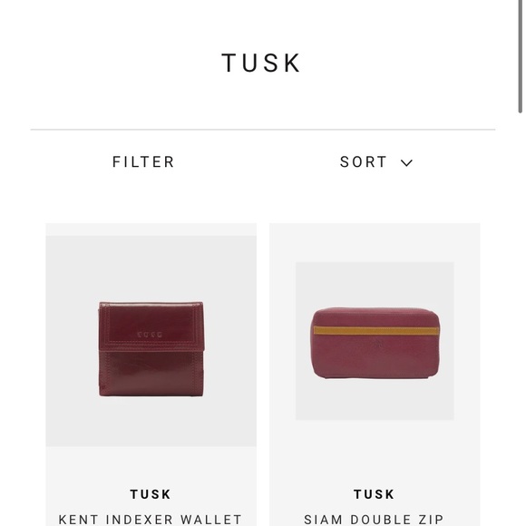 TUSK. SMALL LEATHER GOODS - Picture 1 of 5
